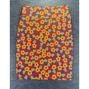 LuLaRoe Cassie Pencil Skirt Women’s Size Medium Multicolor Floral Design NWOT